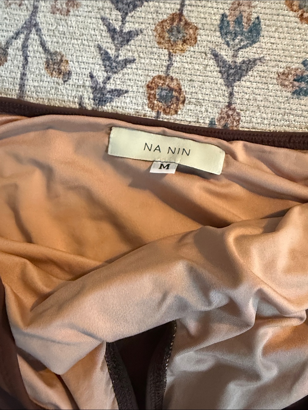 Na Nin Monte One Piece Swim - Chocolate Brown Cocoa Medium NWT - Picture 4 of 4